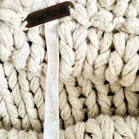 FREE PEOPLE | My Only Sunshine Cotton Blend Crew Neck Sweater in Neutral Size XS - Picture 13 of 14